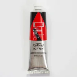 Canvas^Holbein Acrylic Heavy body AU422 Cadmium Red E 60ml - Little Painter Art | Exploring the Endless Possibilities of Art