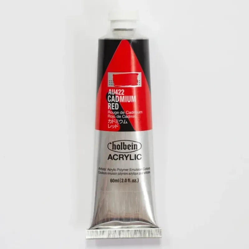 Canvas^Holbein Acrylic Heavy body AU422 Cadmium Red E 60ml - Little Painter Art | Exploring the Endless Possibilities of Art