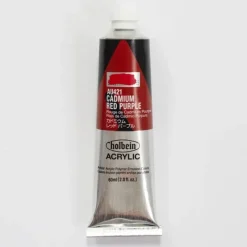 Canvas^Holbein Acrylic Heavy body AU421 Cadmium Red Purple E 60ml - Little Painter Art | Exploring the Endless Possibilities of Art
