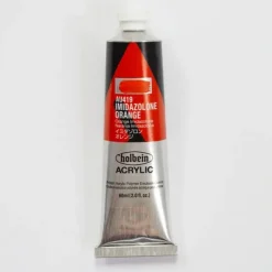 Canvas^Holbein Acrylic Heavy body AU419 Imidazolone Orange C 60ml - Little Painter Art | Exploring the Endless Possibilities of Art