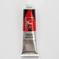 Canvas^Holbein Acrylic Heavy body AU409 Naphthol Red B 60ml - Little Painter Art | Exploring the Endless Possibilities of Art