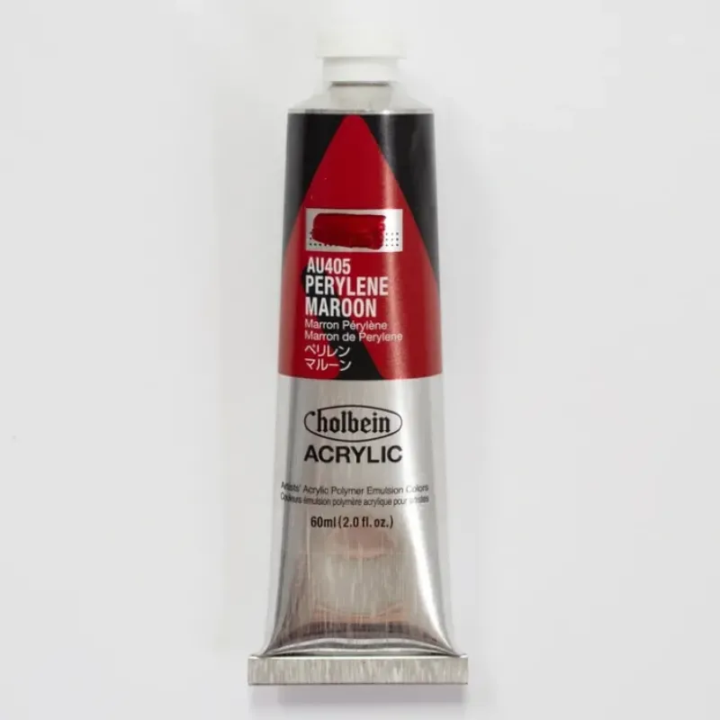 Canvas^Holbein Acrylic Heavy body AU405 Perylene Maroon C 60ml - Little Painter Art | Exploring the Endless Possibilities of Art