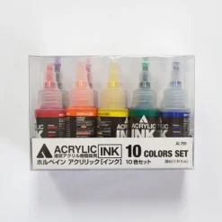 Canvas^Holbein Acrylic Ink 10 Color Set 30ml - Little Painter Art | Exploring the Endless Possibilities of Art
