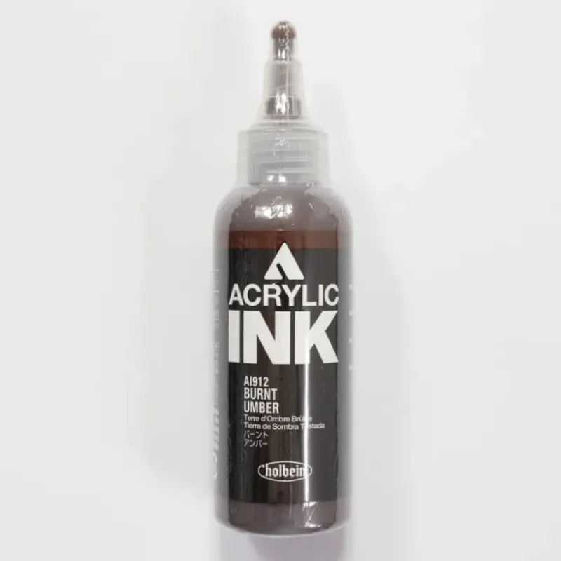 Canvas^Holbein Acrylic Ink AI912 Burnt Umber A 100ml - Little Painter Art | Exploring the Endless Possibilities of Art