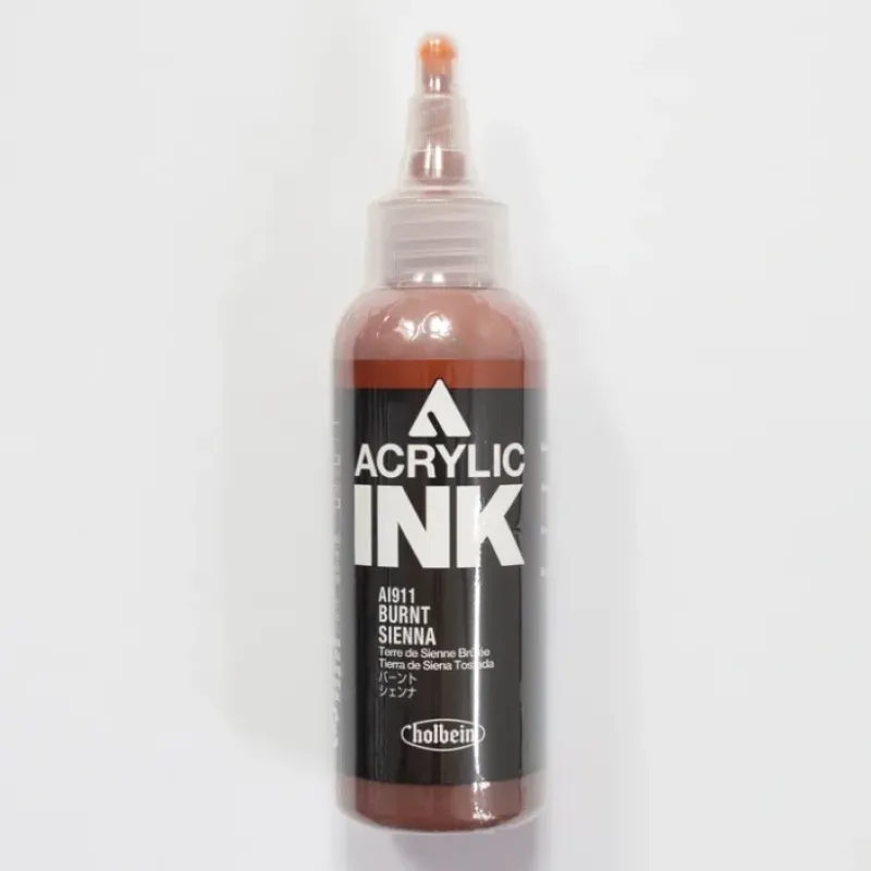 Canvas^Holbein Acrylic Ink AI911 Burnt Sienna A 100ml - Little Painter Art | Exploring the Endless Possibilities of Art