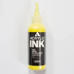 Canvas^Holbein Acrylic Ink AI839 Hansa Yellow Lemon B 100ml - Little Painter Art | Exploring the Endless Possibilities of Art