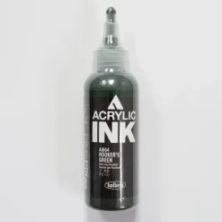 Canvas^Holbein Acrylic Ink AI854 Hooker's Green B 100ml - Little Painter Art | Exploring the Endless Possibilities of Art