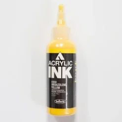 Canvas^Holbein Acrylic Ink AI834 Imidazolone Yellow C 100ml - Little Painter Art | Exploring the Endless Possibilities of Art