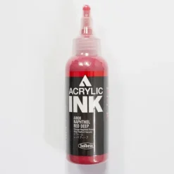 Canvas^Holbein Acrylic Ink AI808 Naphthol Red Deep B 100ml - Little Painter Art | Exploring the Endless Possibilities of Art