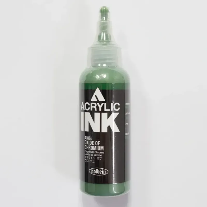 Canvas^Holbein Acrylic Ink AI865 Oxide Of Chromium C 100ml - Little Painter Art | Exploring the Endless Possibilities of Art