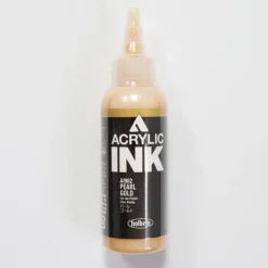 Canvas^Holbein Acrylic Ink AI962 Pearl Gold D 100ml - Little Painter Art | Exploring the Endless Possibilities of Art