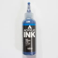Canvas^Holbein Acrylic Ink AI953 Primary Cyan B 100ml - Little Painter Art | Exploring the Endless Possibilities of Art
