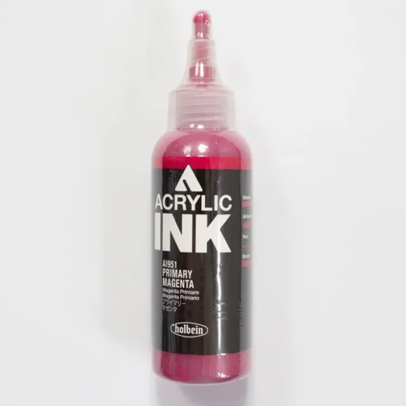 Canvas^Holbein Acrylic Ink AI951 Primary Magenta B 100ml - Little Painter Art | Exploring the Endless Possibilities of Art
