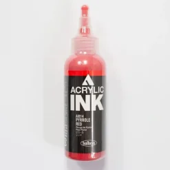 Canvas^Holbein Acrylic Ink AI814 Pyrrole Red C 100ml - Little Painter Art | Exploring the Endless Possibilities of Art