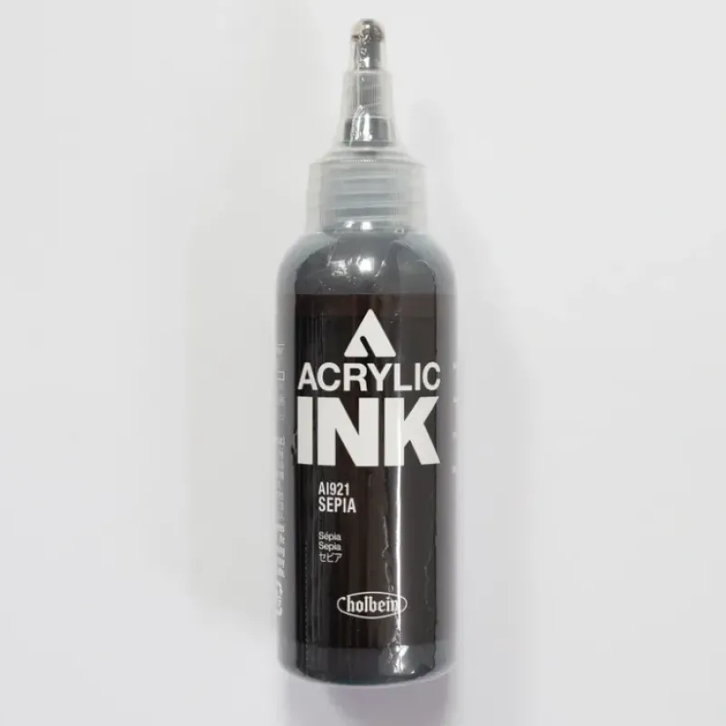 Canvas^Holbein Acrylic Ink AI921 Sepia B 100ml - Little Painter Art | Exploring the Endless Possibilities of Art