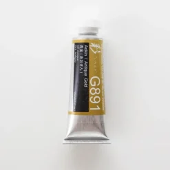 Pigment^Holbein Artists' Gouache G891 'Aokin / Antique Gold' C - Little Painter Art | Exploring the Endless Possibilities of Art