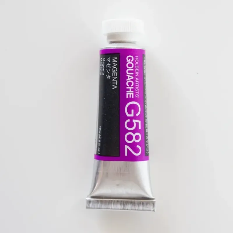 Pigment^Holbein Artists' Gouache G582 'Magenta' - Little Painter Art | Exploring the Endless Possibilities of Art