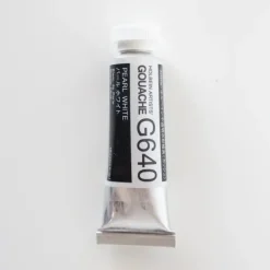 Pigment^Holbein Artists' Gouache G640 'Pearl White' C - Little Painter Art | Exploring the Endless Possibilities of Art