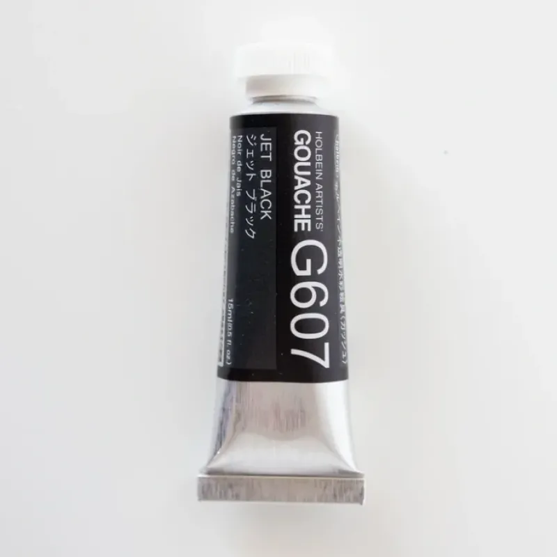 Pigment^Holbein Artists' Gouache G607 'Jet Black' A - Little Painter Art | Exploring the Endless Possibilities of Art
