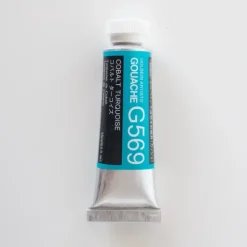 Pigment^Holbein Artists' Gouache G569 'Cobalt Turquoise' D - Little Painter Art | Exploring the Endless Possibilities of Art