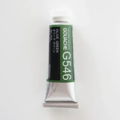 Pigment^Holbein Artists' Gouache G546 'Olive Green' B - Little Painter Art | Exploring the Endless Possibilities of Art