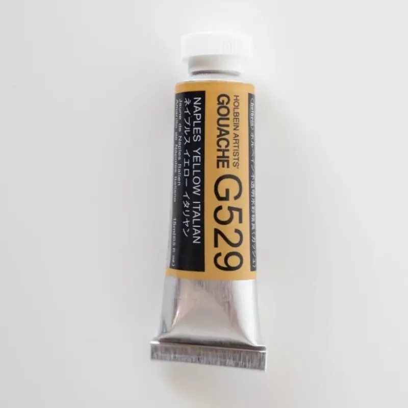 Pigment^Holbein Artists' Gouache G529 'Naples Yellow Italian' C - Little Painter Art | Exploring the Endless Possibilities of Art