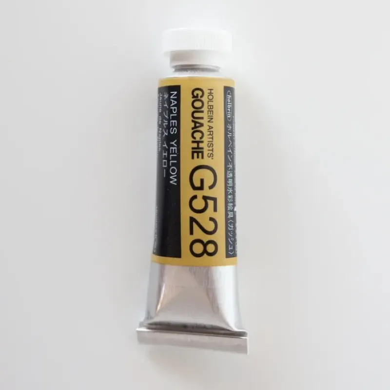 Pigment^Holbein Artists' Gouache G528 'Naples Yellow' C - Little Painter Art | Exploring the Endless Possibilities of Art