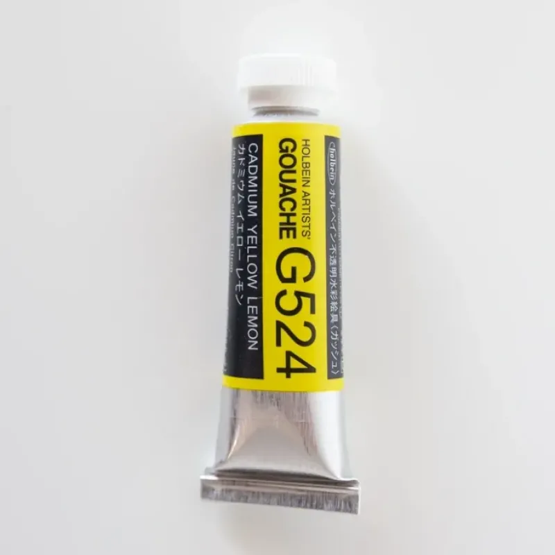 Pigment^Holbein Artists' Gouache G524 'Cadmium Yellow Lemon' D - Little Painter Art | Exploring the Endless Possibilities of Art