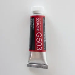 Pigment^Holbein Artists' Gouache G503 'Geranium' A - Little Painter Art | Exploring the Endless Possibilities of Art