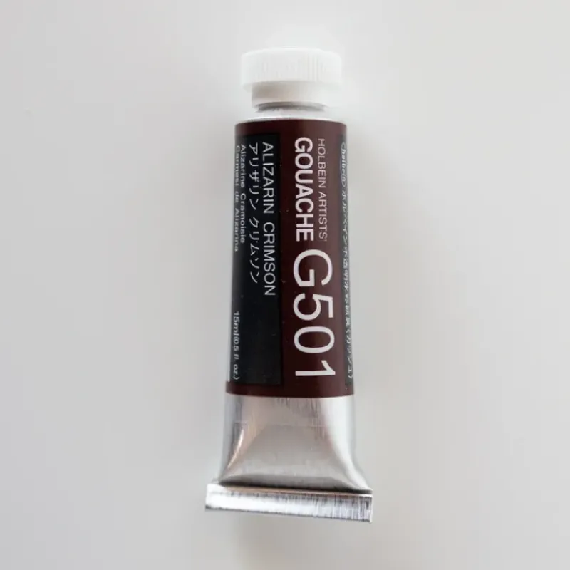 Pigment^Holbein Artists' Gouache G501 'Alizarin Crimson' C - Little Painter Art | Exploring the Endless Possibilities of Art