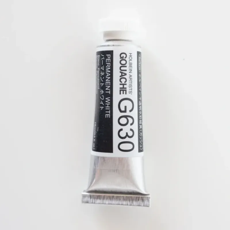 Pigment^Holbein Artists' Gouache G630 'Permanent White' A - Little Painter Art | Exploring the Endless Possibilities of Art