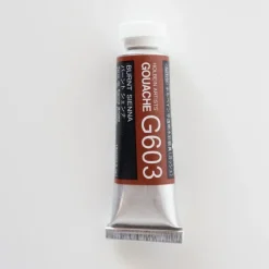 Pigment^Holbein Artists' Gouache G603 'Burnt Sienna' A - Little Painter Art | Exploring the Endless Possibilities of Art