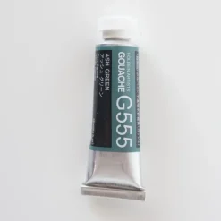 Pigment^Holbein Artists' Gouache G555 'Ash Green' B - Little Painter Art | Exploring the Endless Possibilities of Art