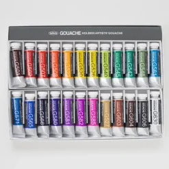 Pigment^Holbein Artists' Gouache set 24 15ml - Little Painter Art | Exploring the Endless Possibilities of Art