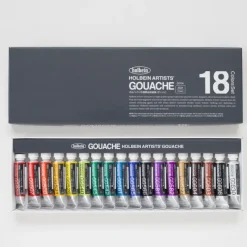 Pigment^Holbein Artists' Gouache set 18 5ml - Little Painter Art | Exploring the Endless Possibilities of Art