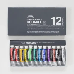 Pigment^Holbein Artists' Gouache set 12 5ml - Little Painter Art | Exploring the Endless Possibilities of Art