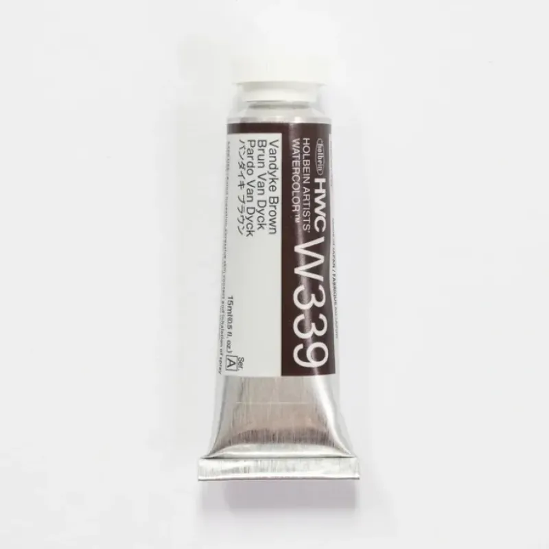 Pigment^Holbein Artists' Watercolor 15ml W339 Vandyke Brown A - Little Painter Art | Exploring the Endless Possibilities of Art