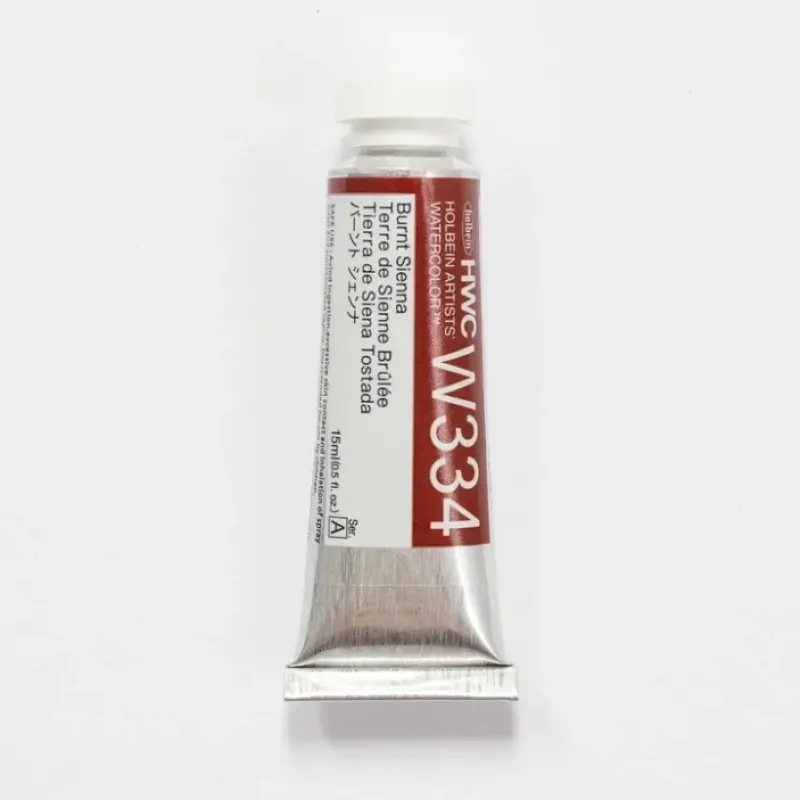 Pigment^Holbein Artists' Watercolor 15ml W334 Burnt Sienna A - Little Painter Art | Exploring the Endless Possibilities of Art