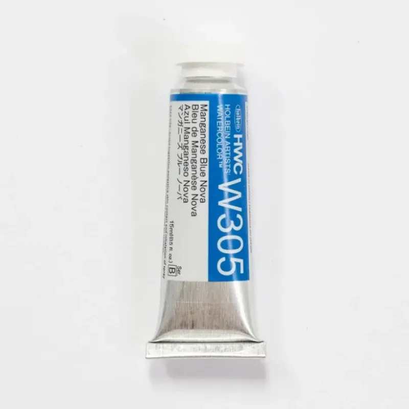 Pigment^Holbein Artists' Watercolor 15ml W305 Manganese Blue Nova B - Little Painter Art | Exploring the Endless Possibilities of Art