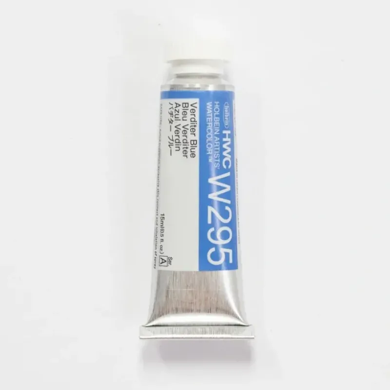 Pigment^Holbein Artists' Watercolor 15ml W295 Verditer Blue A - Little Painter Art | Exploring the Endless Possibilities of Art