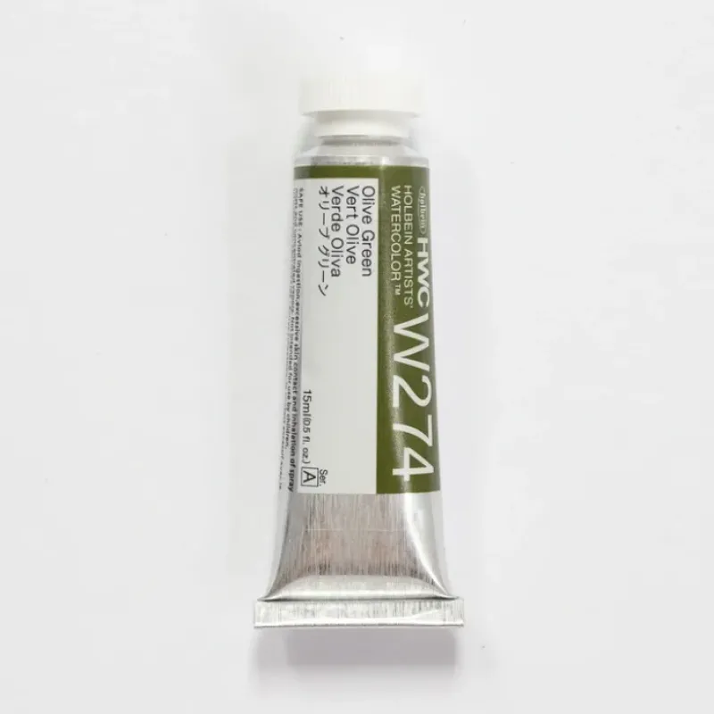 Pigment^Holbein Artists' Watercolor 15ml W274 Olive Green A - Little Painter Art | Exploring the Endless Possibilities of Art