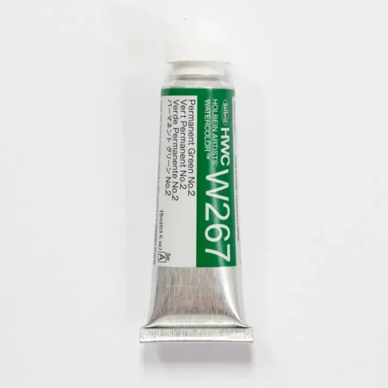 Pigment^Holbein Artists' Watercolor 15ml W267 Permanent Green #2 A - Little Painter Art | Exploring the Endless Possibilities of Art
