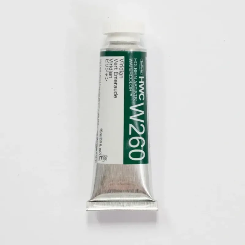 Pigment^Holbein Artists' Watercolor 15ml W260 Viridian E - Little Painter Art | Exploring the Endless Possibilities of Art