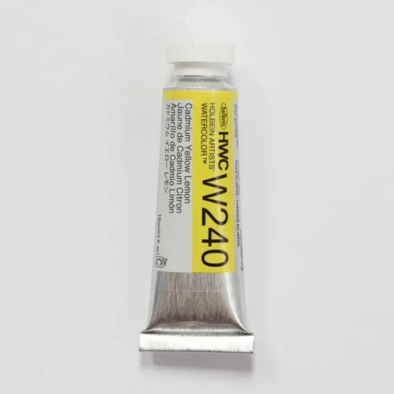 Pigment^Holbein Artists' Watercolor 15ml W240 Cadmium Yellow Lemon C - Little Painter Art | Exploring the Endless Possibilities of Art