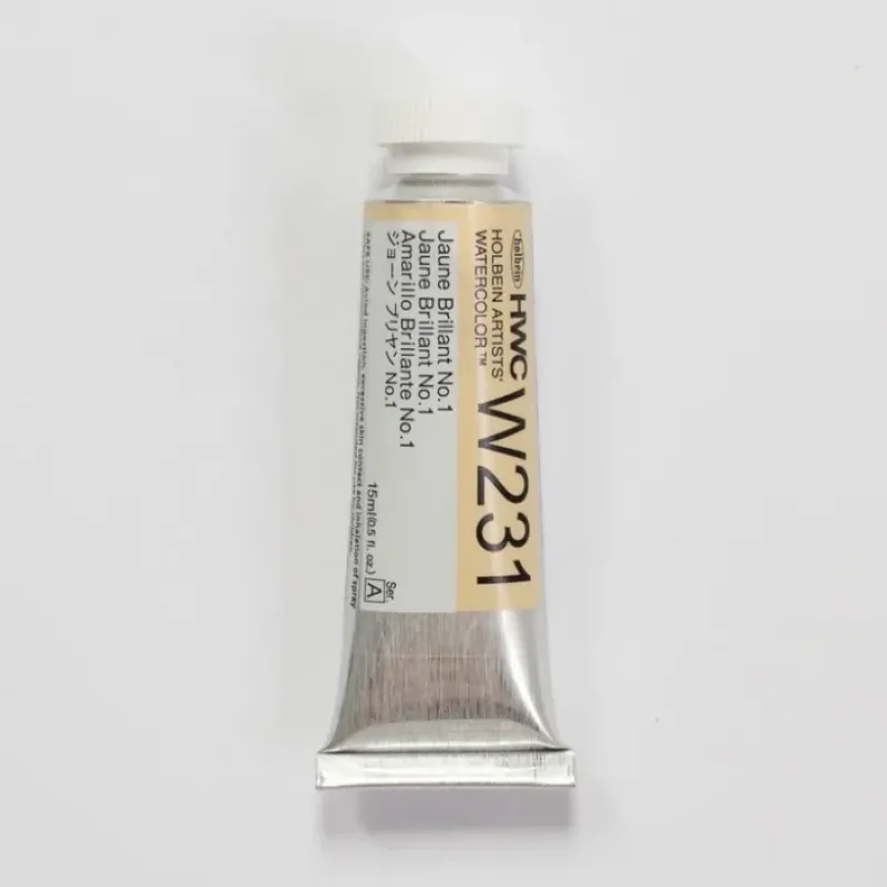 Pigment^Holbein Artists' Watercolor 15ml W231 Jaune Brillant #1 A - Little Painter Art | Exploring the Endless Possibilities of Art