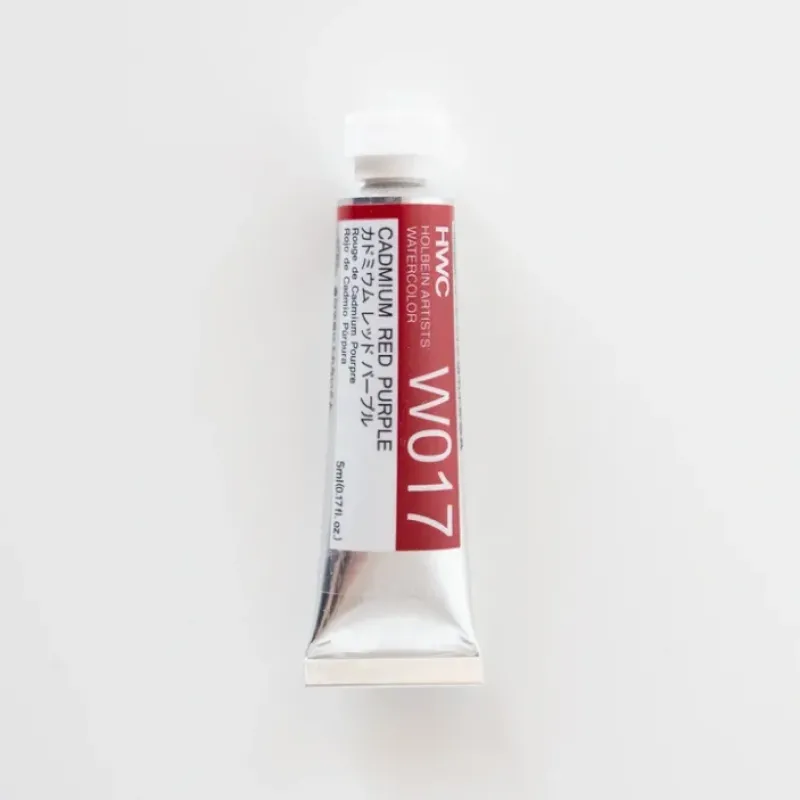 Pigment^Holbein Artists' Watercolor 5ml W017 'Cadmium Red Purple' E - Little Painter Art | Exploring the Endless Possibilities of Art