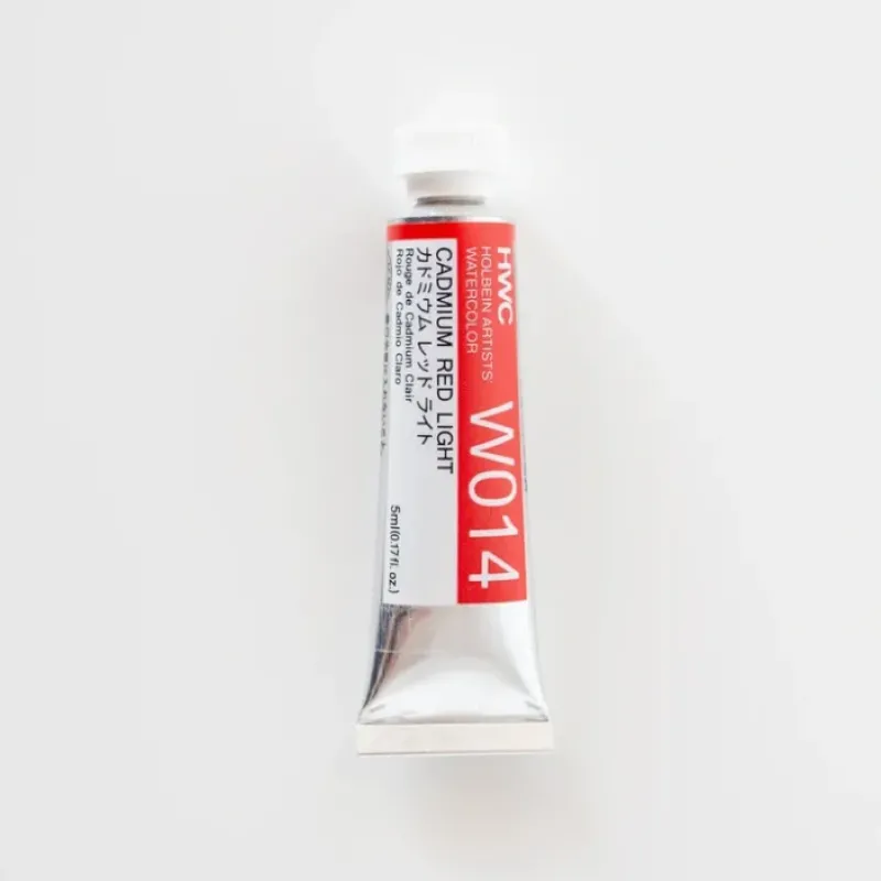 Pigment^Holbein Artists' Watercolor 5ml W014 'Cadmium Red Light' E - Little Painter Art | Exploring the Endless Possibilities of Art