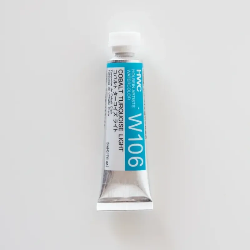 Pigment^Holbein Artists' Watercolor 5ml W106 'Cobalt Turquoise Light' D - Little Painter Art | Exploring the Endless Possibilities of Art