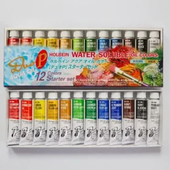Shop All^Holbein DUO Watersoluable Oil Color Starter Set 12 C 10ml tubes - Little Painter Art | Exploring the Endless Possibilities of Art