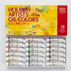 Shop All^Holbein Oil Color 18 Color Set 10ml - Little Painter Art | Exploring the Endless Possibilities of Art